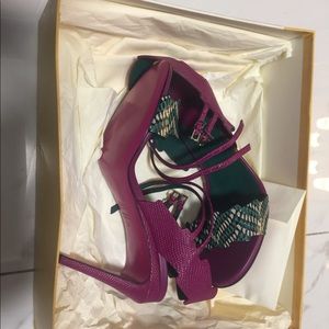 Fendi Cocktail Purple Pump Size 36-NIB Retail $750